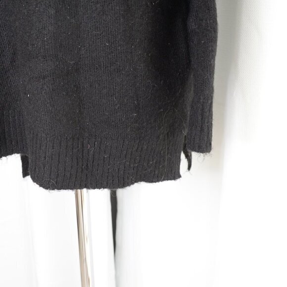 Maison Simons Icone Alpaca Blend Black Turtleneck Knit Sweater Sz M - Picture 7 of 7